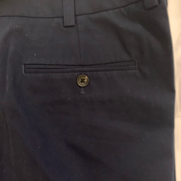 Nordstrom Men’s Navy Blue Pleated Pants 40x30 NWT Smart Care - Picture 4 of 7